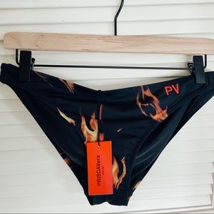 NWT Priscavera flame bikini bottom
